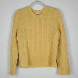Vintage Sweater Long Sleeve Yellow Large Abercrombie & Fitch